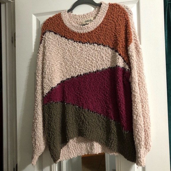 Listicle Sweaters - Listicle Colorblock Sweater